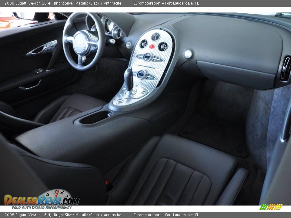 Anthracite Interior - 2008 Bugatti Veyron 16.4 Photo #11