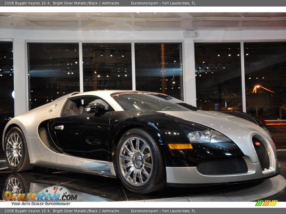 2008 Bugatti Veyron 16.4 Bright Silver Metallic/Black / Anthracite Photo #12