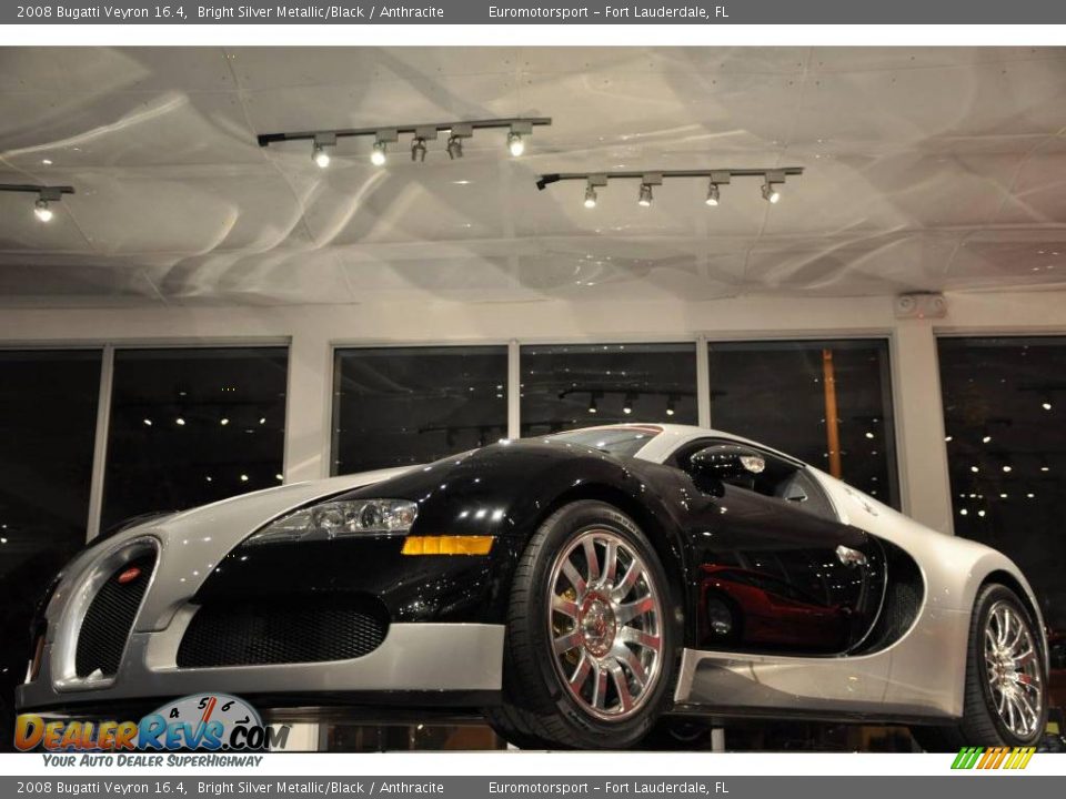 2008 Bugatti Veyron 16.4 Bright Silver Metallic/Black / Anthracite Photo #13