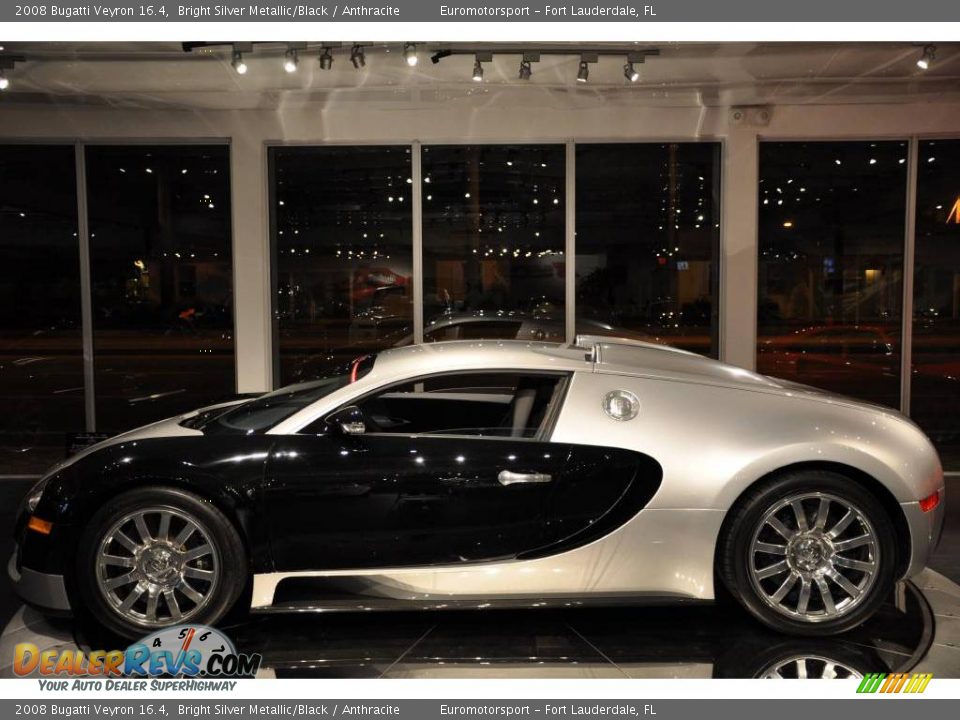 2008 Bugatti Veyron 16.4 Bright Silver Metallic/Black / Anthracite Photo #15
