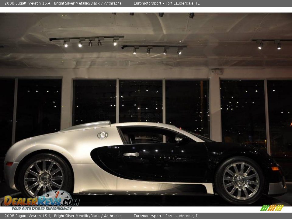 2008 Bugatti Veyron 16.4 Bright Silver Metallic/Black / Anthracite Photo #16