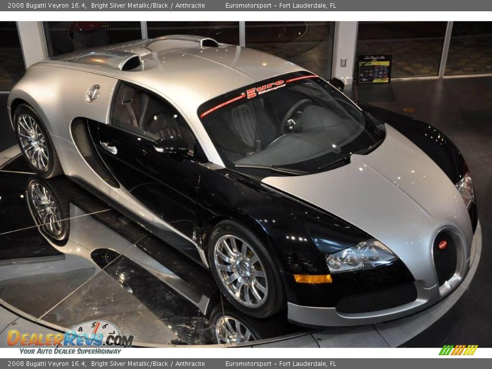 2008 Bugatti Veyron 16.4 Bright Silver Metallic/Black / Anthracite Photo #17