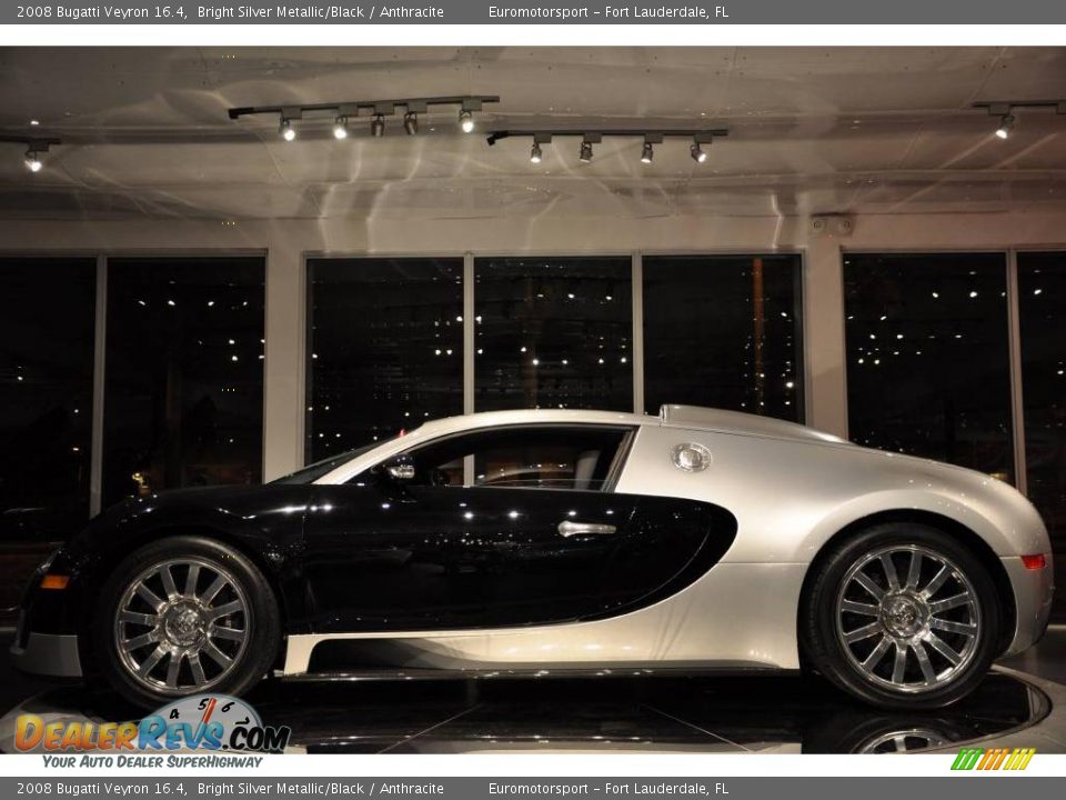 2008 Bugatti Veyron 16.4 Bright Silver Metallic/Black / Anthracite Photo #18