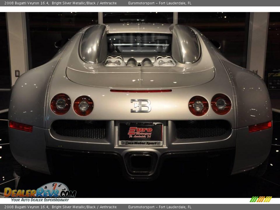 2008 Bugatti Veyron 16.4 Bright Silver Metallic/Black / Anthracite Photo #25