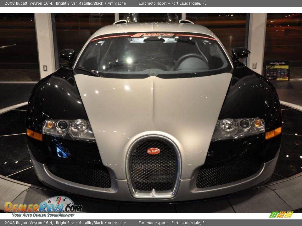2008 Bugatti Veyron 16.4 Bright Silver Metallic/Black / Anthracite Photo #28