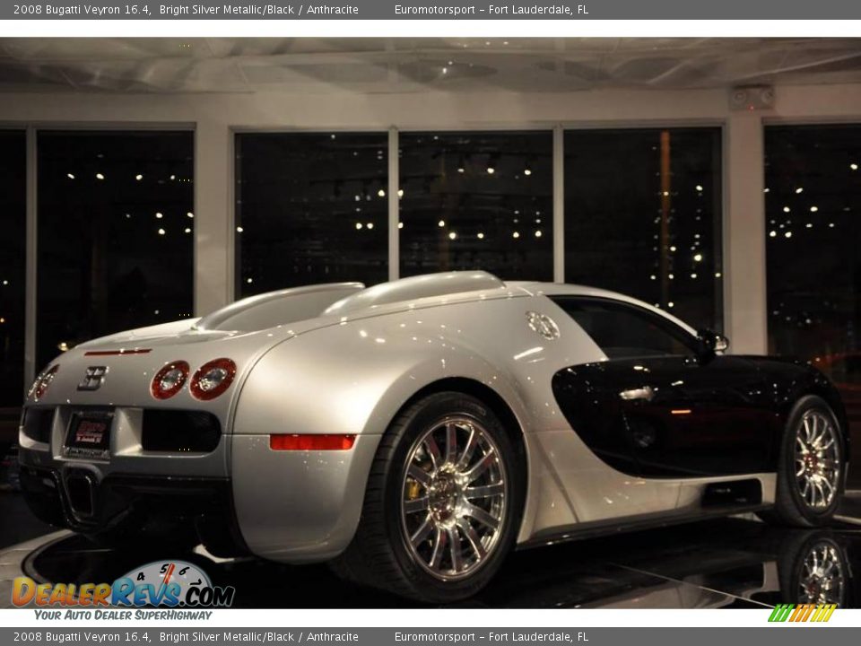 2008 Bugatti Veyron 16.4 Bright Silver Metallic/Black / Anthracite Photo #30