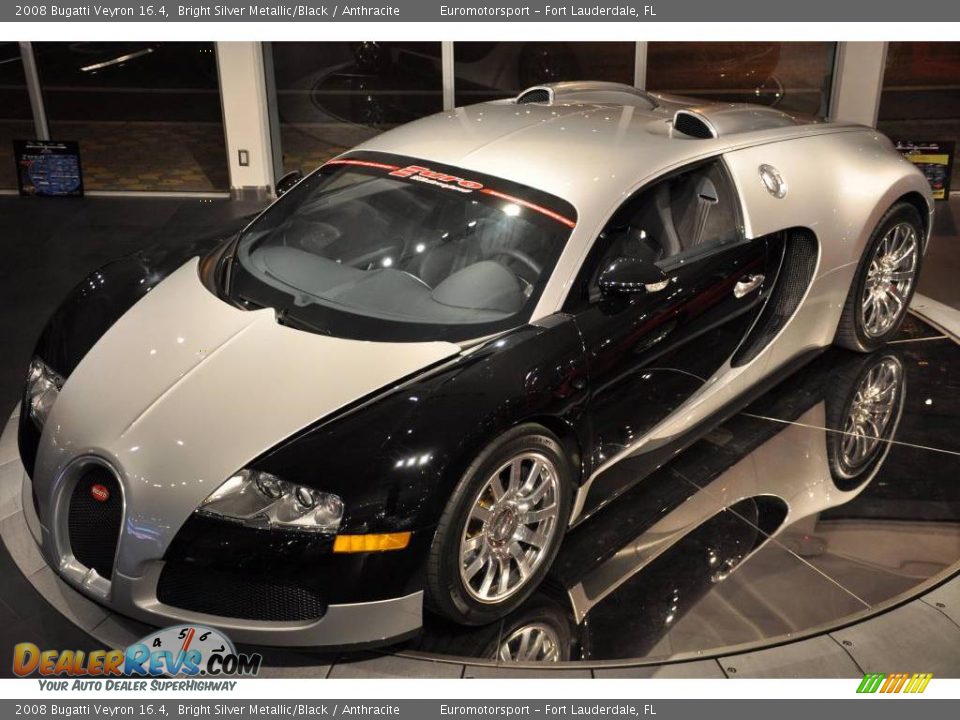 2008 Bugatti Veyron 16.4 Bright Silver Metallic/Black / Anthracite Photo #32