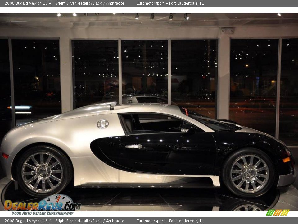 2008 Bugatti Veyron 16.4 Bright Silver Metallic/Black / Anthracite Photo #33