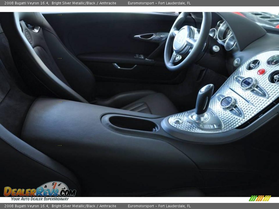 Anthracite Interior - 2008 Bugatti Veyron 16.4 Photo #34