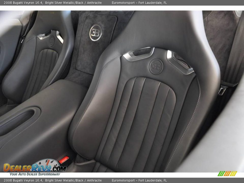 Anthracite Interior - 2008 Bugatti Veyron 16.4 Photo #35