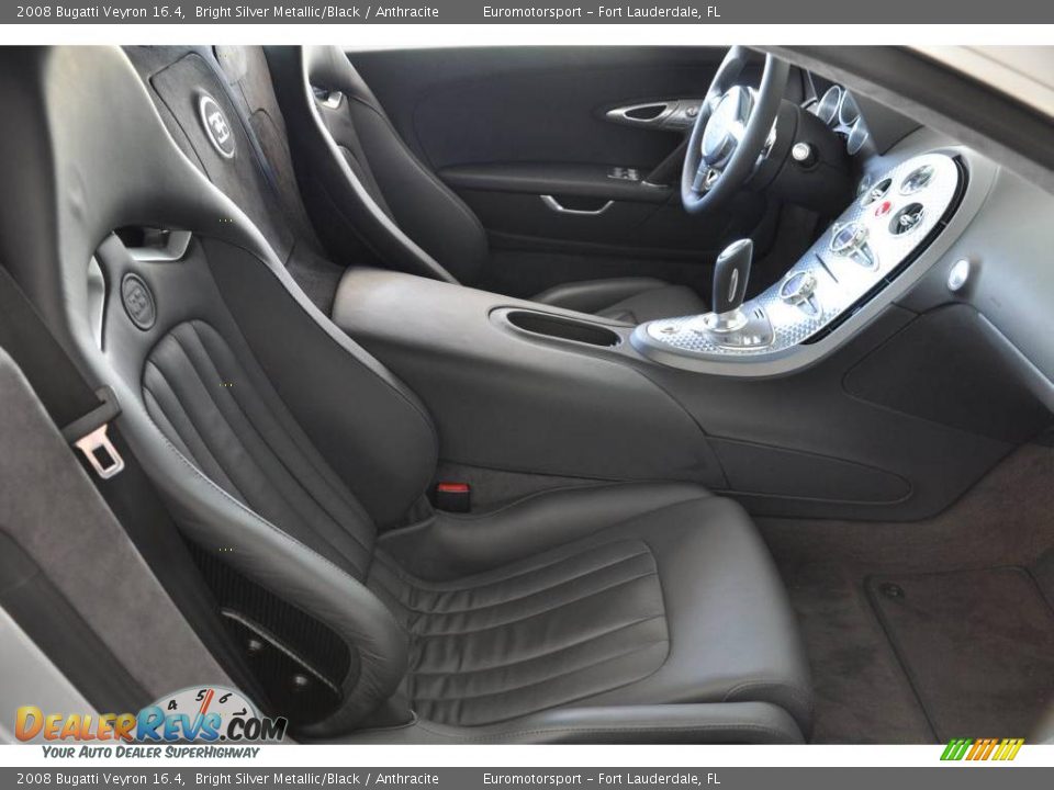 Anthracite Interior - 2008 Bugatti Veyron 16.4 Photo #38
