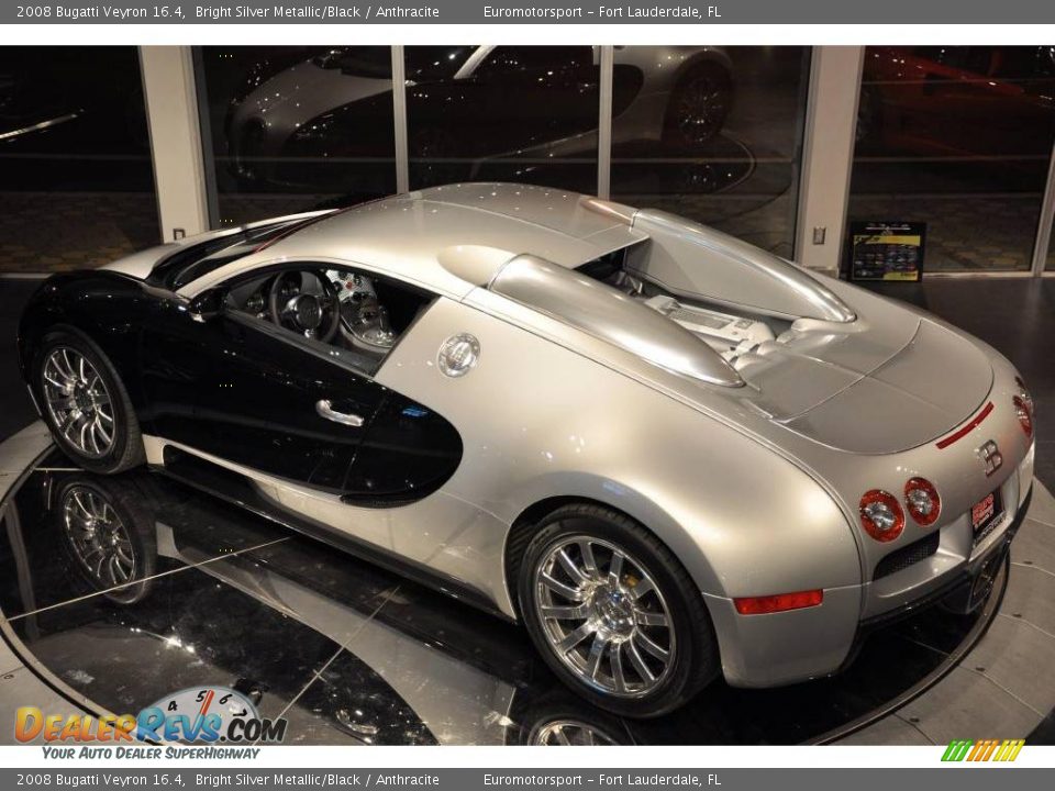 2008 Bugatti Veyron 16.4 Bright Silver Metallic/Black / Anthracite Photo #44