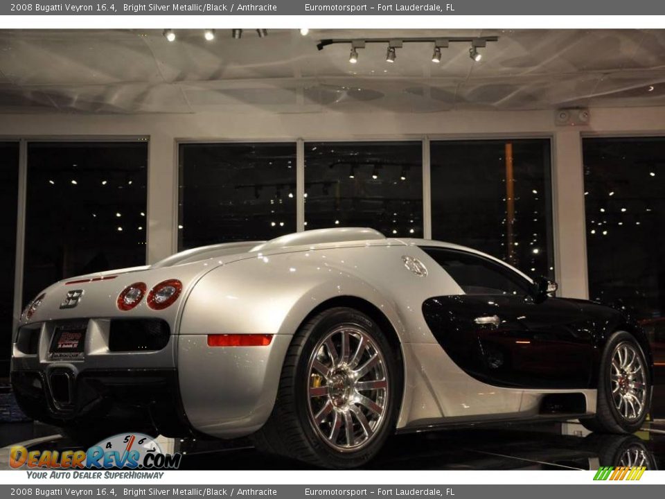 2008 Bugatti Veyron 16.4 Bright Silver Metallic/Black / Anthracite Photo #45