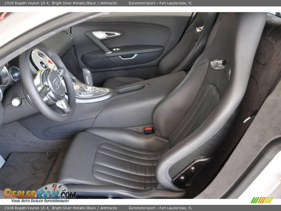 Anthracite Interior - 2008 Bugatti Veyron 16.4 Photo #46