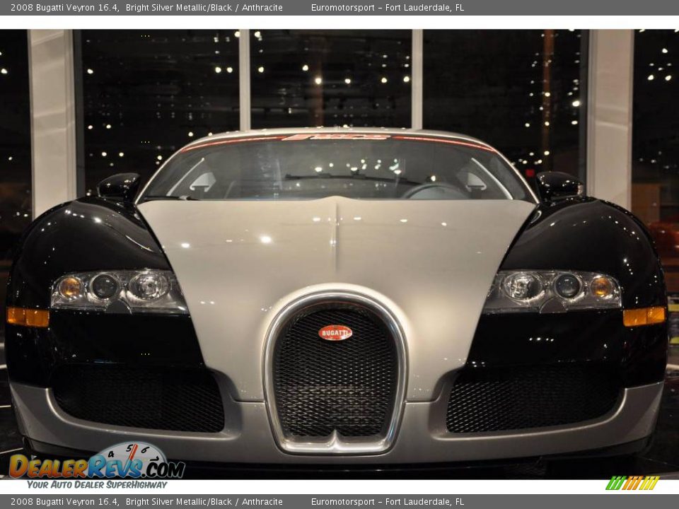 2008 Bugatti Veyron 16.4 Bright Silver Metallic/Black / Anthracite Photo #47
