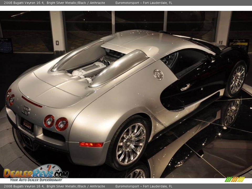 2008 Bugatti Veyron 16.4 Bright Silver Metallic/Black / Anthracite Photo #48
