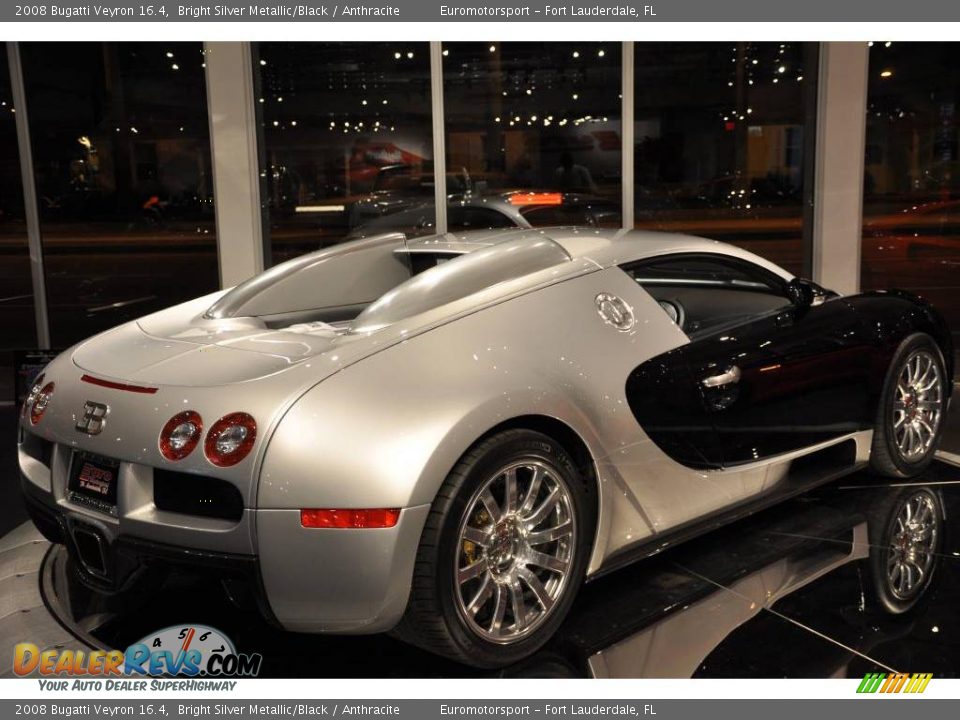 2008 Bugatti Veyron 16.4 Bright Silver Metallic/Black / Anthracite Photo #50
