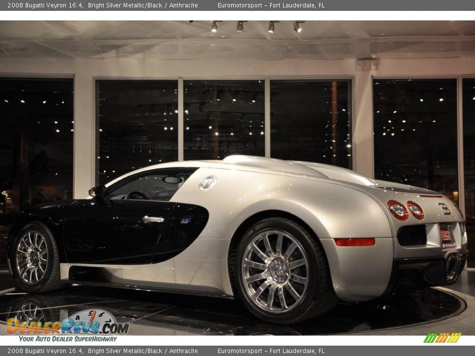 2008 Bugatti Veyron 16.4 Bright Silver Metallic/Black / Anthracite Photo #53