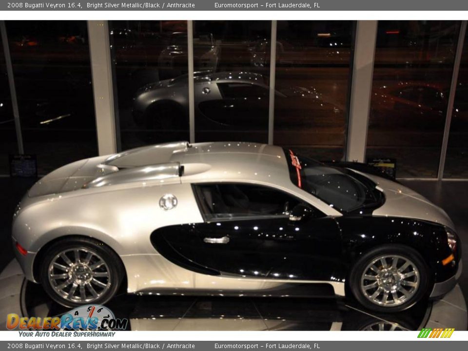 2008 Bugatti Veyron 16.4 Bright Silver Metallic/Black / Anthracite Photo #55