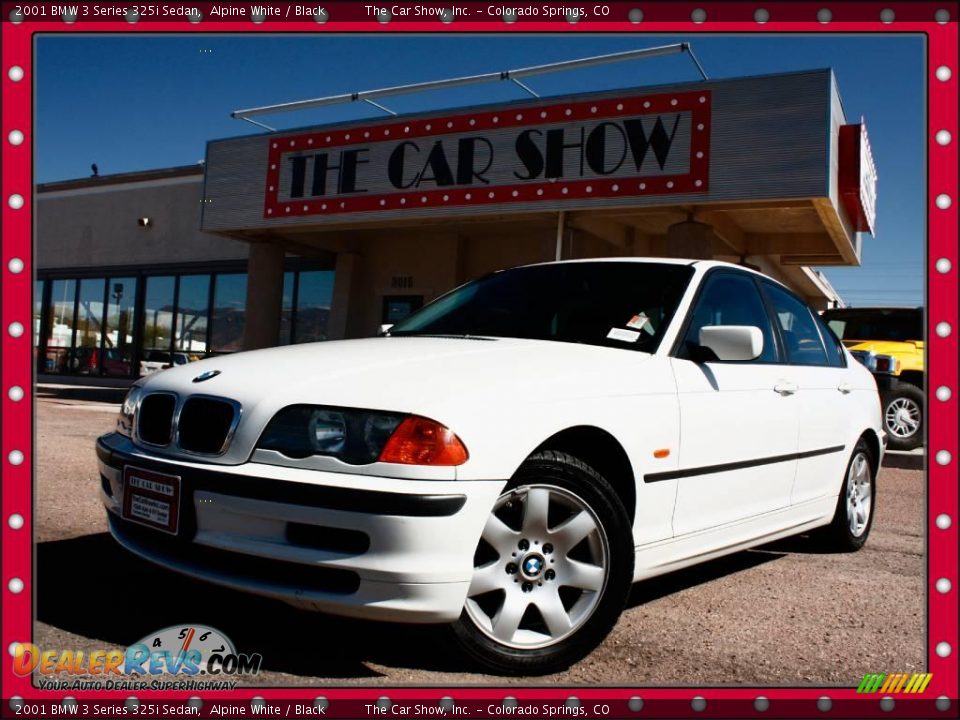 2001 BMW 3 Series 325i Sedan Alpine White / Black Photo #1