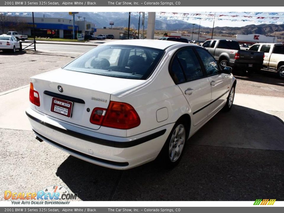 2001 BMW 3 Series 325i Sedan Alpine White / Black Photo #3