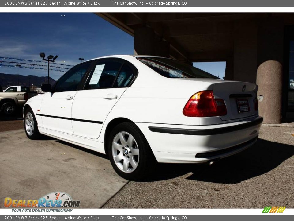 2001 BMW 3 Series 325i Sedan Alpine White / Black Photo #4