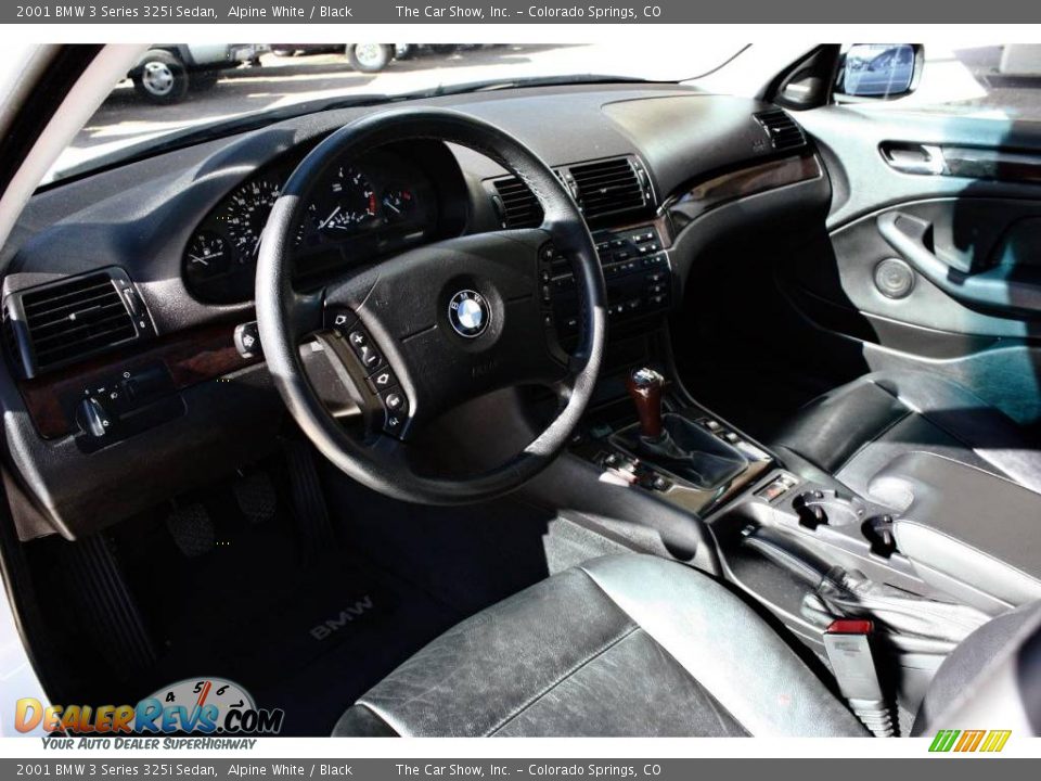 2001 BMW 3 Series 325i Sedan Alpine White / Black Photo #6