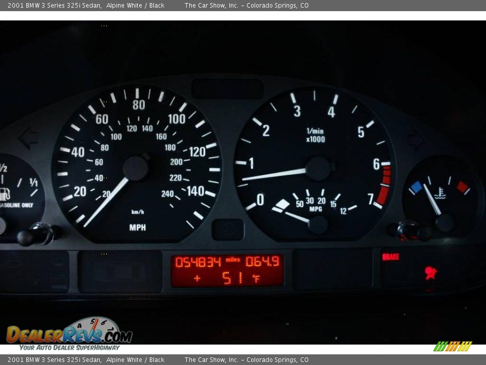 2001 BMW 3 Series 325i Sedan Alpine White / Black Photo #8