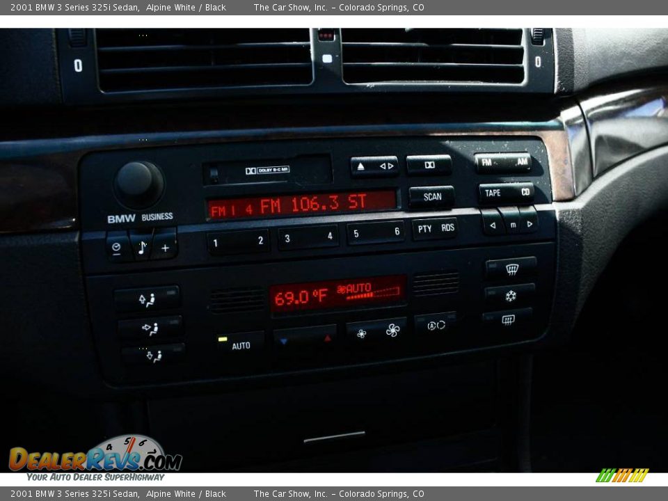 2001 BMW 3 Series 325i Sedan Alpine White / Black Photo #9