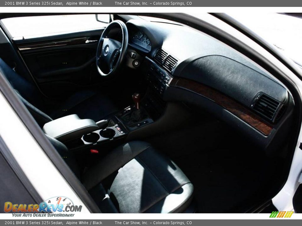 2001 BMW 3 Series 325i Sedan Alpine White / Black Photo #12