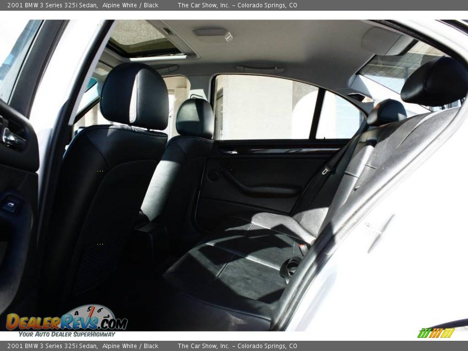 2001 BMW 3 Series 325i Sedan Alpine White / Black Photo #14