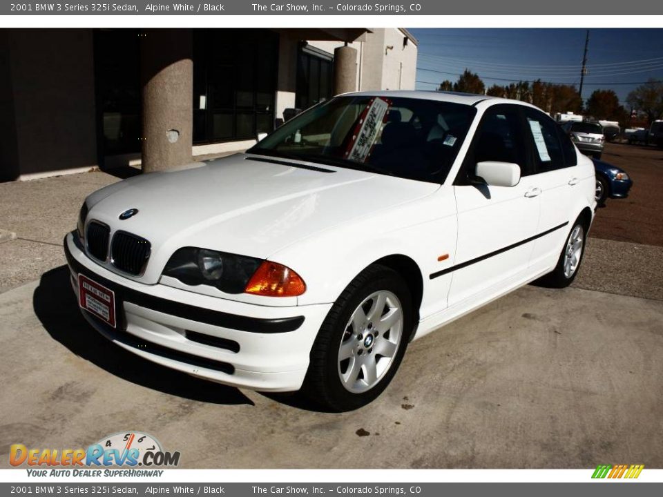 2001 BMW 3 Series 325i Sedan Alpine White / Black Photo #15
