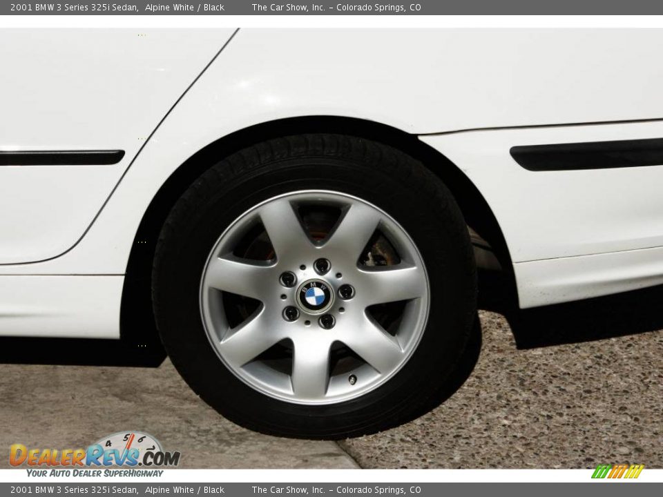 2001 BMW 3 Series 325i Sedan Alpine White / Black Photo #22