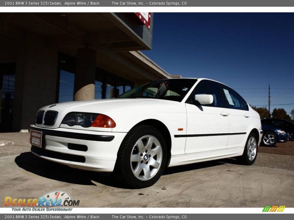 2001 BMW 3 Series 325i Sedan Alpine White / Black Photo #23
