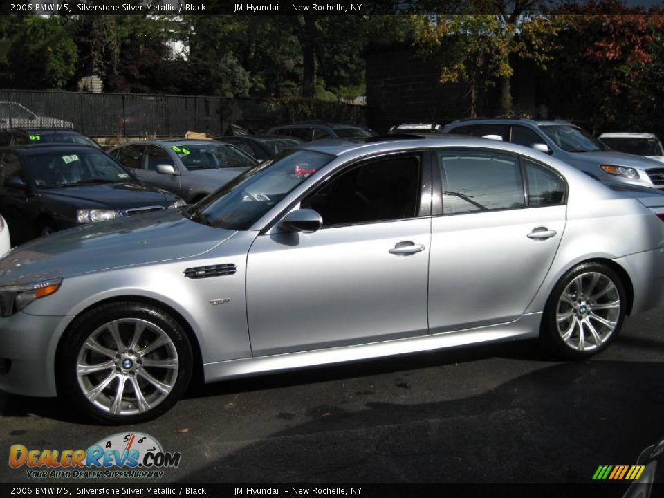 2006 BMW M5 Silverstone Silver Metallic / Black Photo #6