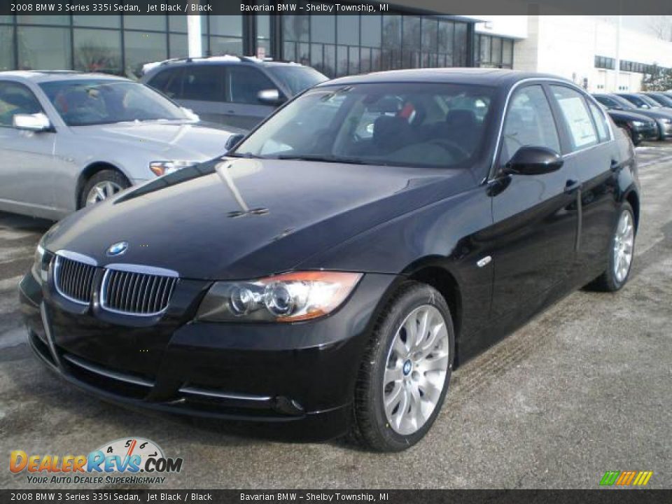 2008 BMW 3 Series 335i Sedan Jet Black / Black Photo #1