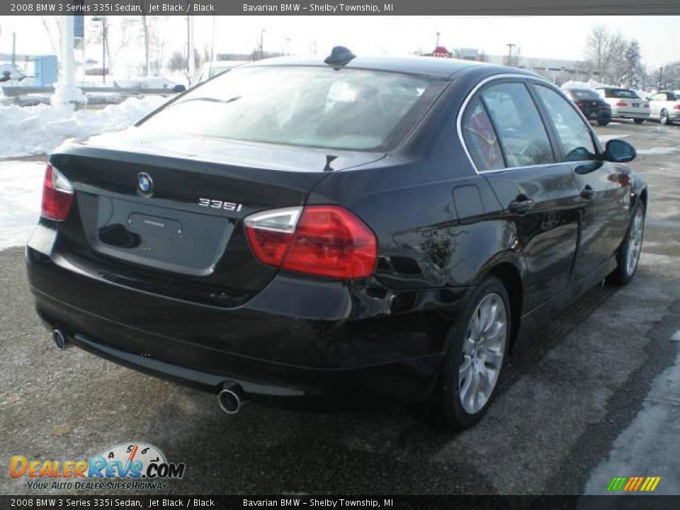 2008 BMW 3 Series 335i Sedan Jet Black / Black Photo #2