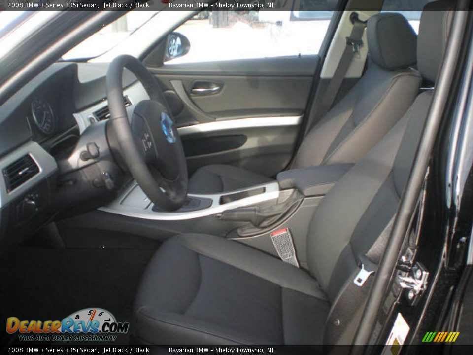 2008 BMW 3 Series 335i Sedan Jet Black / Black Photo #3