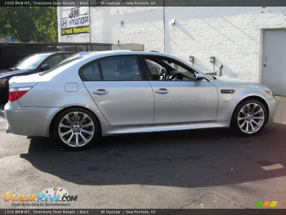 2006 BMW M5 Silverstone Silver Metallic / Black Photo #11