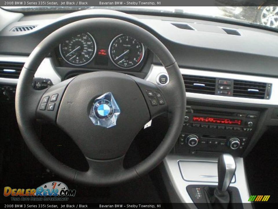 2008 BMW 3 Series 335i Sedan Jet Black / Black Photo #6