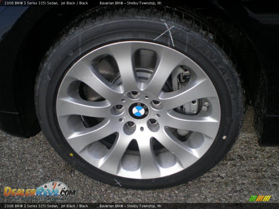 2008 BMW 3 Series 335i Sedan Jet Black / Black Photo #8