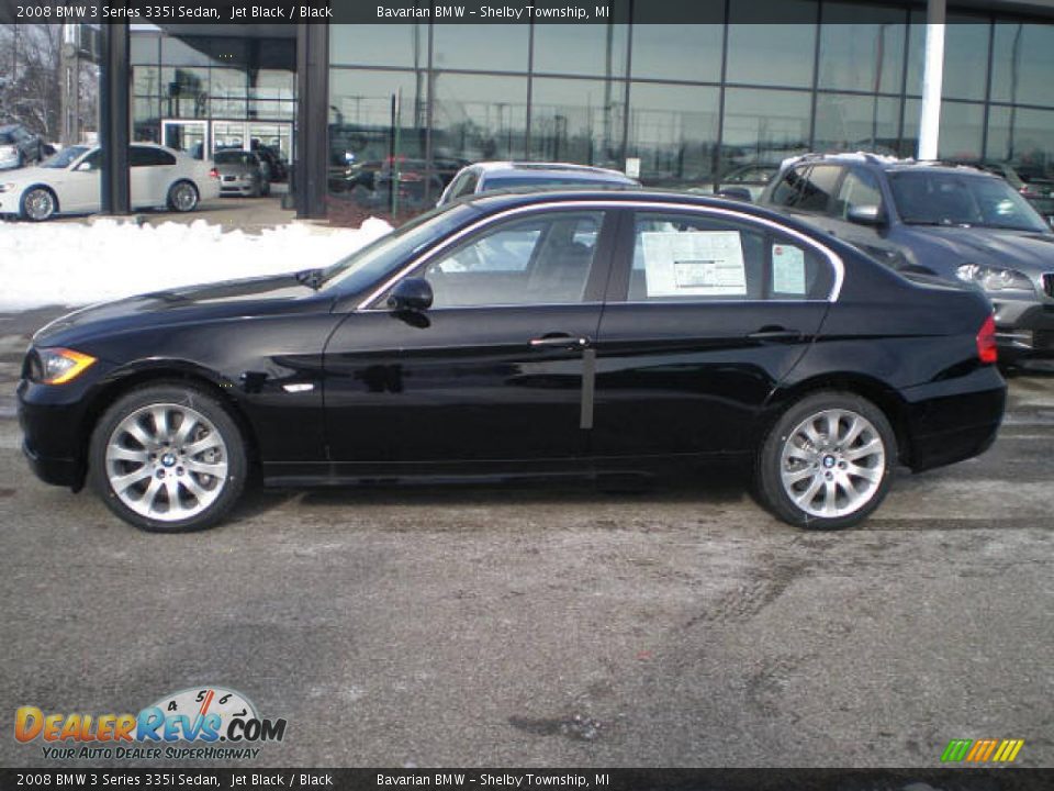 2008 BMW 3 Series 335i Sedan Jet Black / Black Photo #9
