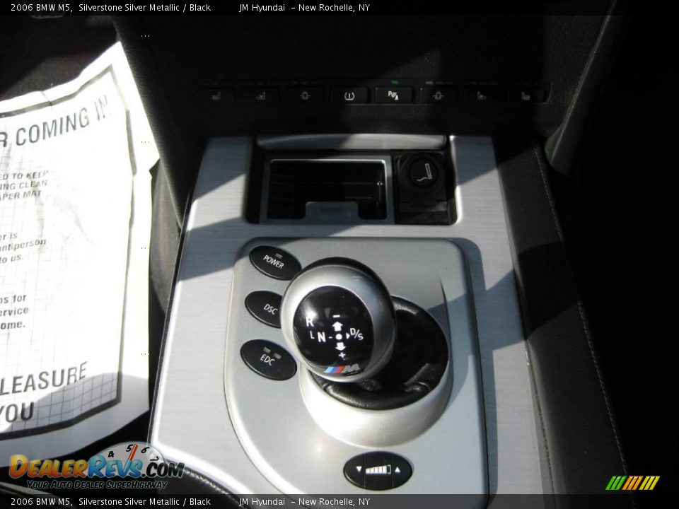 2006 BMW M5 Silverstone Silver Metallic / Black Photo #17