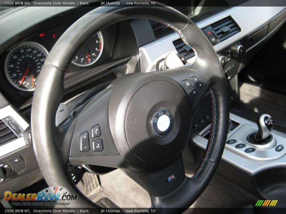 2006 BMW M5 Silverstone Silver Metallic / Black Photo #23