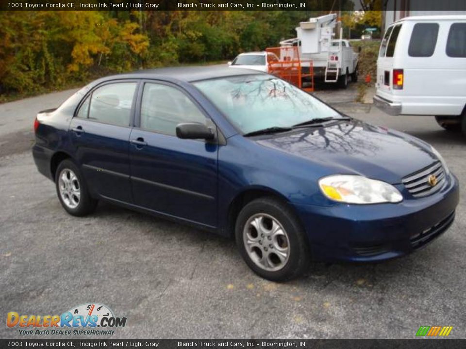 2003 Toyota Corolla CE Indigo Ink Pearl / Light Gray Photo #2
