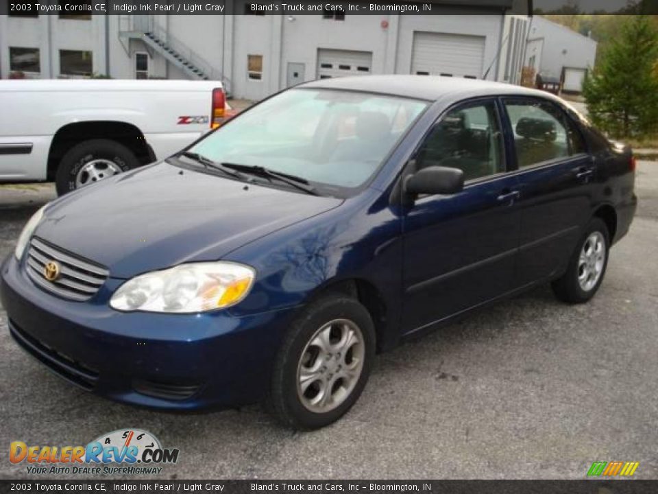 2003 Toyota Corolla CE Indigo Ink Pearl / Light Gray Photo #3