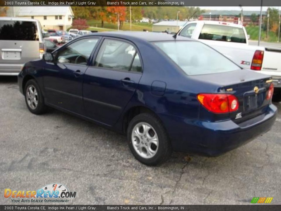 2003 Toyota Corolla CE Indigo Ink Pearl / Light Gray Photo #4