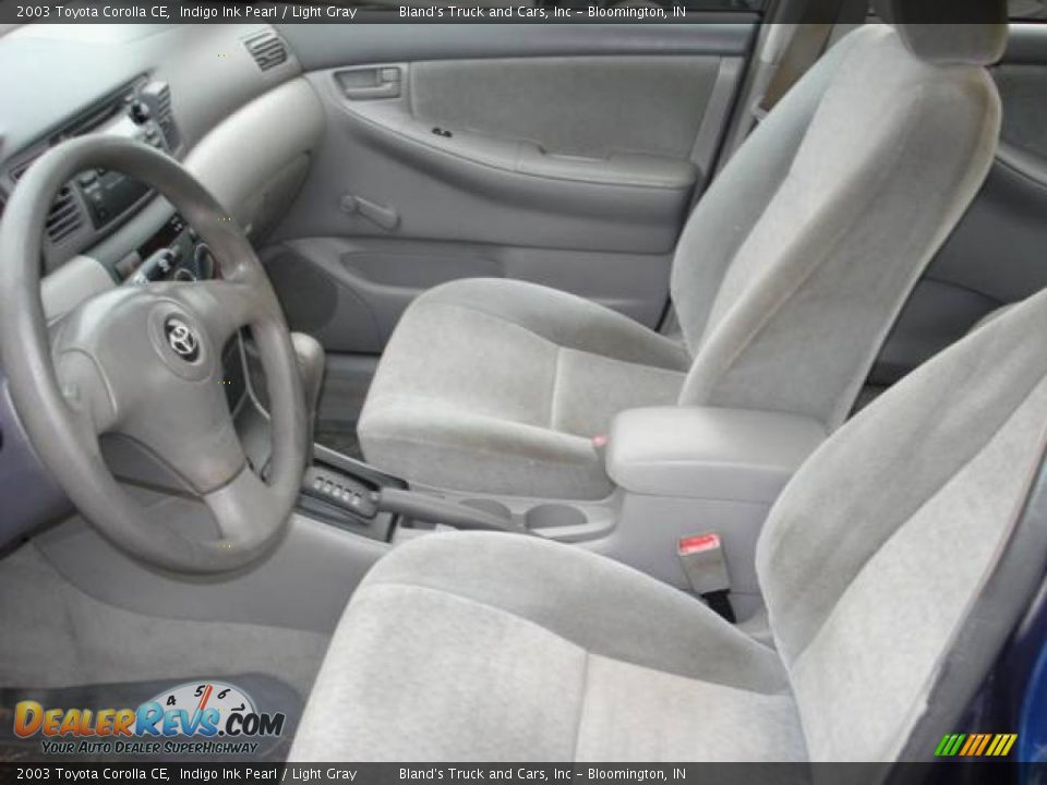 2003 Toyota Corolla CE Indigo Ink Pearl / Light Gray Photo #5