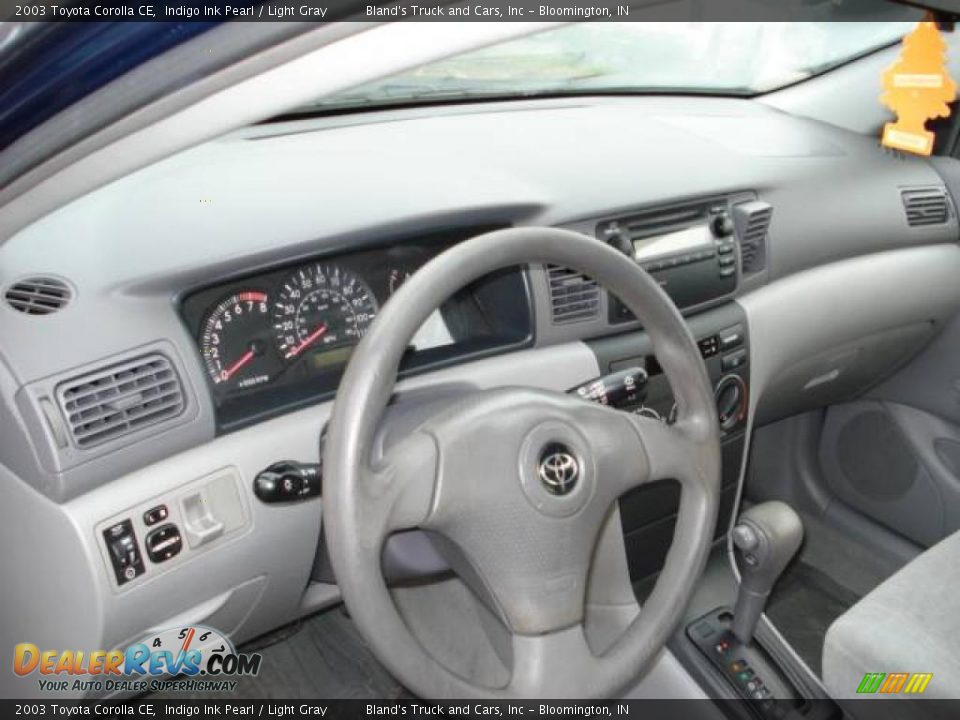2003 Toyota Corolla CE Indigo Ink Pearl / Light Gray Photo #6