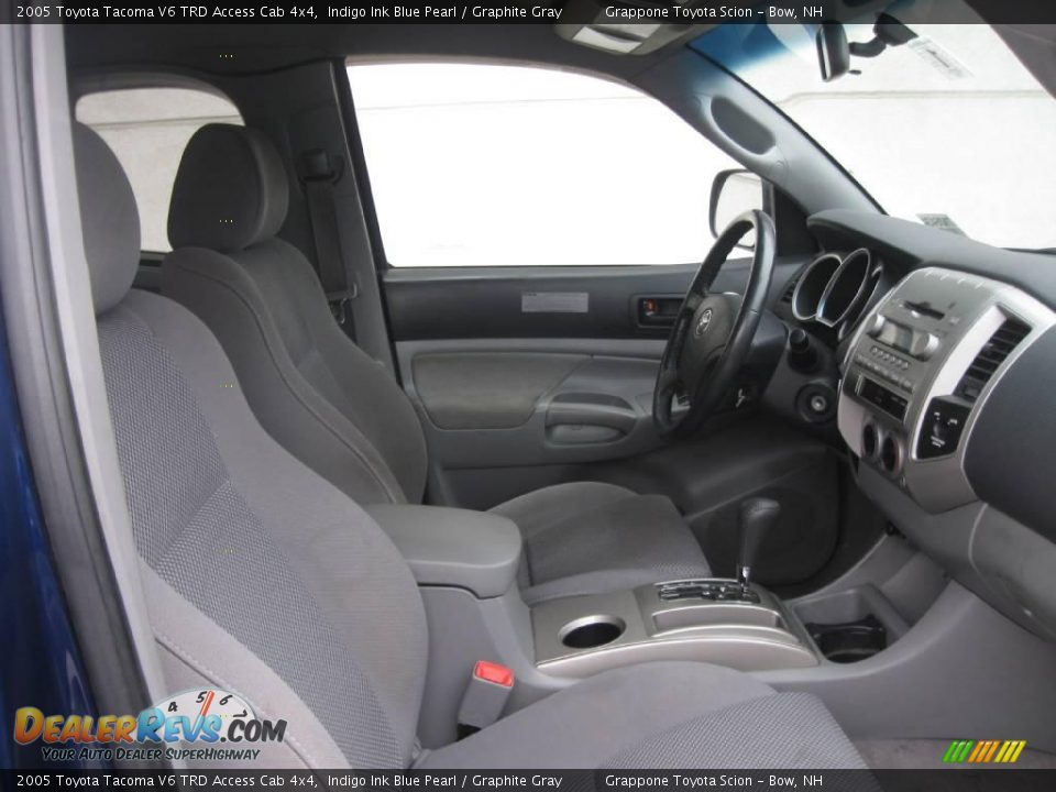 2005 Toyota Tacoma V6 TRD Access Cab 4x4 Indigo Ink Blue Pearl / Graphite Gray Photo #7